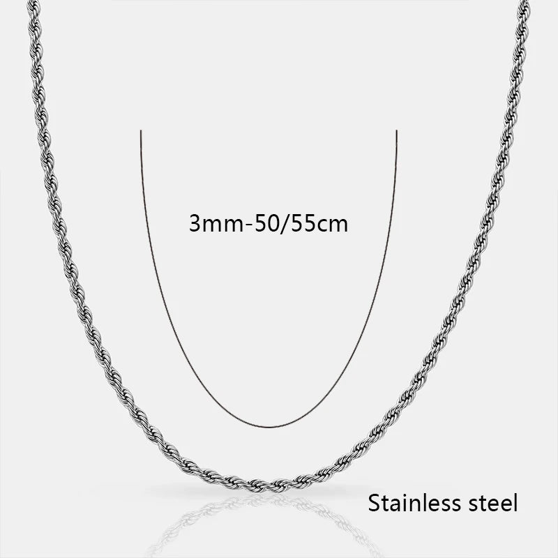 Rope Chain 3mm | Silver